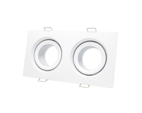 ST255.528.02 Св-к встр. Белый GU10 2*50W  IP65 L180xW90xH40 220V Без ламп