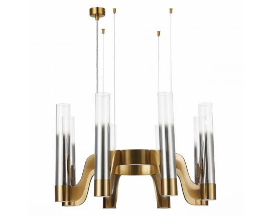 SL1235.303.08 Люстра подвесная ST-Luce Латунь/Хром, Прозрачный E14 8*40W
