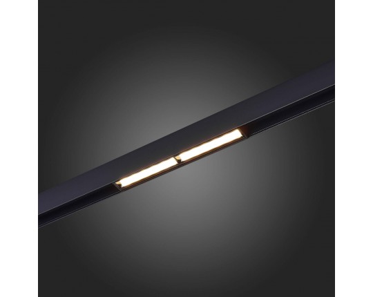 ST804.436.12 Магнитный трековый светильник Черный LED 1*12W 3000K 700Lm Ra>90 120° IP20 L220xW22xH46