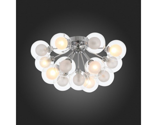 SL431.102.15 Люстра потолочная ST-Luce Хром/Прозрачный, Белый G9 15*5W