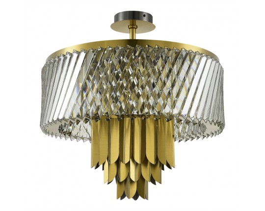 SL1635.302.09 Люстра потолочная ST-Luce Латунь/Прозрачный E14 9*40W