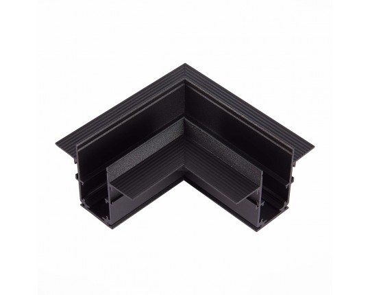 ST007.429.00 Угол-соединитель для встраиваемого магнитного шинопровода под ГКЛ 9м ST-Luce Черный