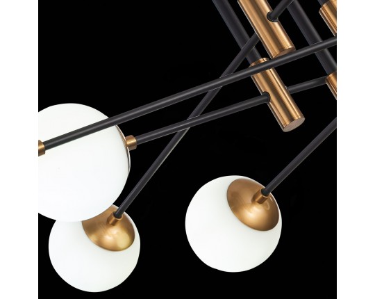 SL1203.402.08 Люстра потолочная ST-Luce Бронза,Черный/Белый E27 8*40W