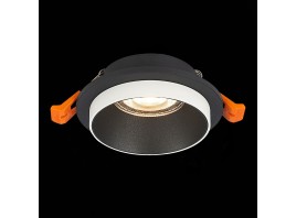 ST206.408.01 Св-к встр. Черный GU10 1*50W  D92xH38 220V Без ламп