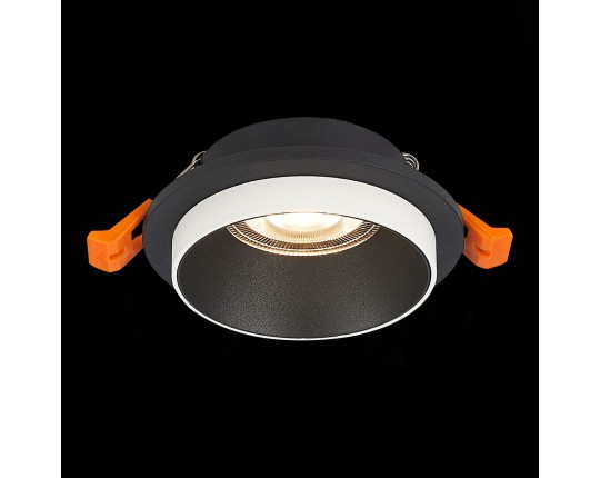 ST206.408.01 Св-к встр. Черный GU10 1*50W  D92xH38 220V Без ламп