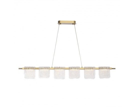 SL6021.203.36 Светильник подвесной ST-Luce золотистый/прозрачный LED 1*36W 3000K
