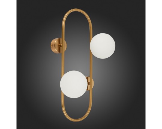 SL1149.301.02 Бра ST-Luce Латунь/Белый G9 2*5W