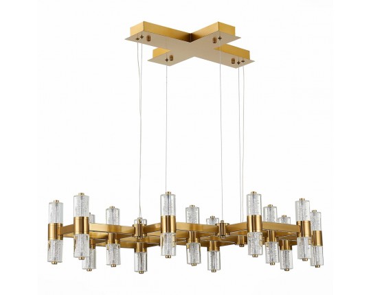 SL6007.203.26 Люстра подвесная ST-Luce Латунь/Прозрачный LED 26*2,5W 4000K