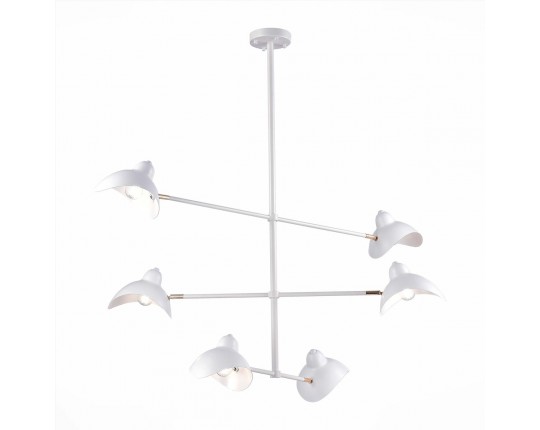 SL1801.503.06 Люстра подвесная ST-Luce Белый/Белый E14 6*60W