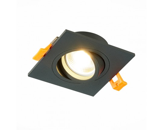 ST251.408.01 Св-к встр. Черный GU10 1*50W  IP20 L92xW92xH27 220V Без ламп