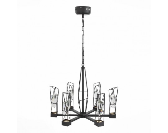 SL815.303.06 Люстра подвесная ST-Luce Серый графит/Серый графит, Прозрачный LED 6*8W 4000K