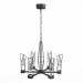 SL815.303.06 Люстра подвесная ST-Luce Серый графит/Серый графит, Прозрачный LED 6*8W 4000K
