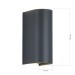 SL9516.701.01 Светильник уличный настенный ST-Luce серый/серый LED 1*10W 3000K/4000K/6500K