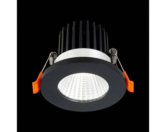 ST704.448.10 Св-к встр. Черный LED 1*10W 4000K 900Lm Ra>90 38° IP20 D80xH60 170-240V