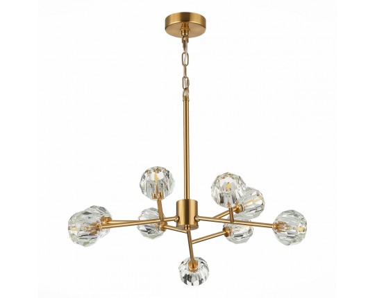 SL1166.303.09 Светильник подвесной ST-Luce Латунь/Прозрачный G9 LED 9*5W