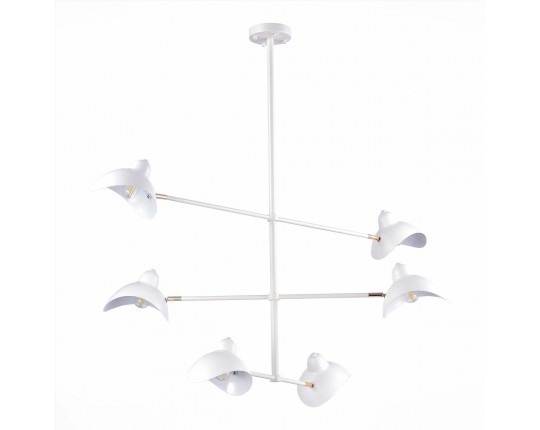 SL1801.503.06 Люстра подвесная ST-Luce Белый/Белый E14 6*60W