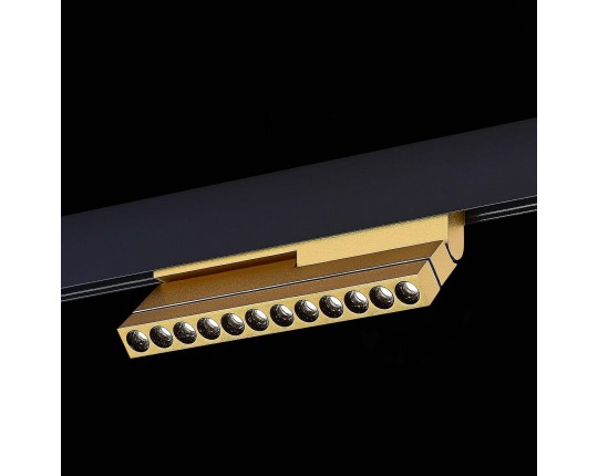 ST805.246.12 Магнитный трековый светильник Золотистый LED 1*12W 4000K 550Lm Ra>90 36° IP20 L220xW22x