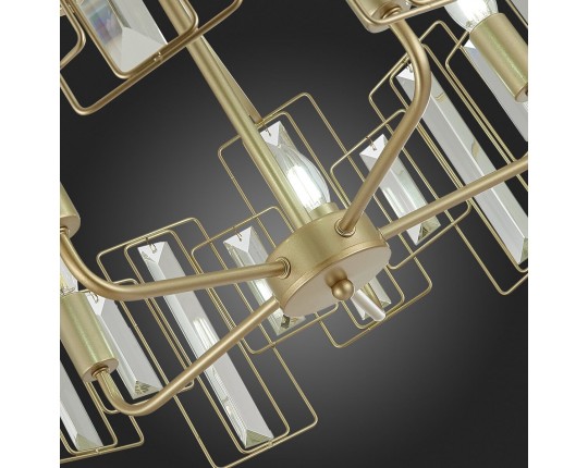 SLE103403-05 Светильник подвесной Шампань/Прозрачный E14 5*40W