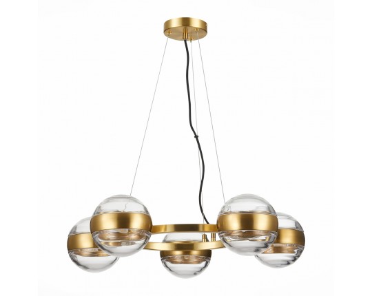 SL1156.303.05 Светильник подвесной ST-Luce Латунь/Прозрачный G9 5*5W