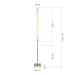 SL6245.205.01 Светильник напольный ST-Luce золотистый/Прозрачный LED 1*20W 4000K