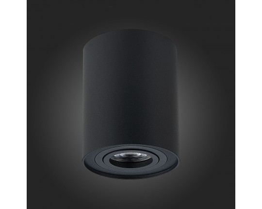 ST108.417.01 Светильник потолочный Черный GU10 1*50W  IP20 D98xH124 220V Без ламп