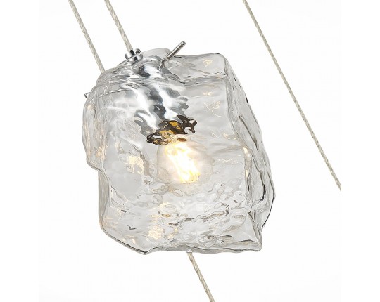 SL1175.103.05 Светильник подвесной ST-Luce Хром/Прозрачный E14 5*40W