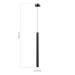 SL6210.403.01 Светильник подвесной ST-Luce Черный/Черный, Золотистый LED 1*7W 3000K