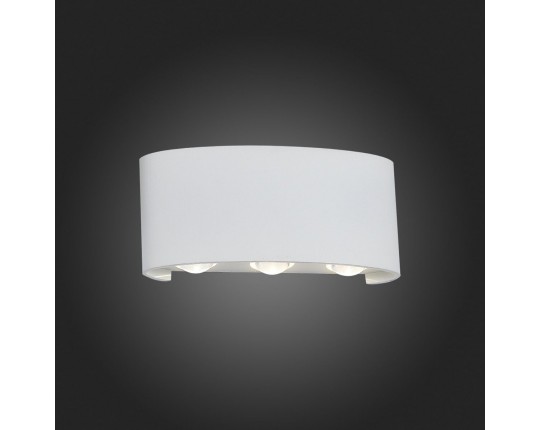 SL089.501.06 Светильник уличный настенный ST-Luce Белый кварцевый/Белый кварцевый, Прозрачный LED 6*