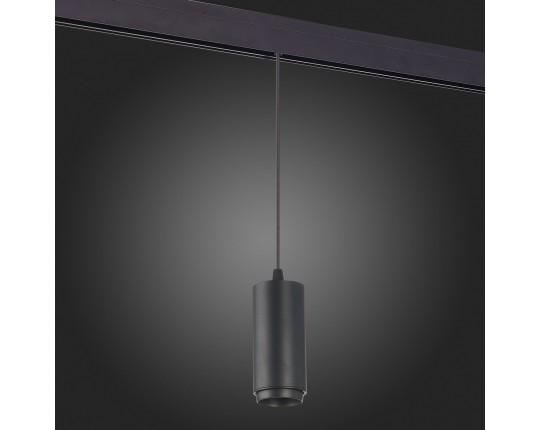ST357.443.06 Магнитный трековый светильник подвесной ZOOM Черный LED 1*6W 4000K 667Lm Ra>80 10-60° I