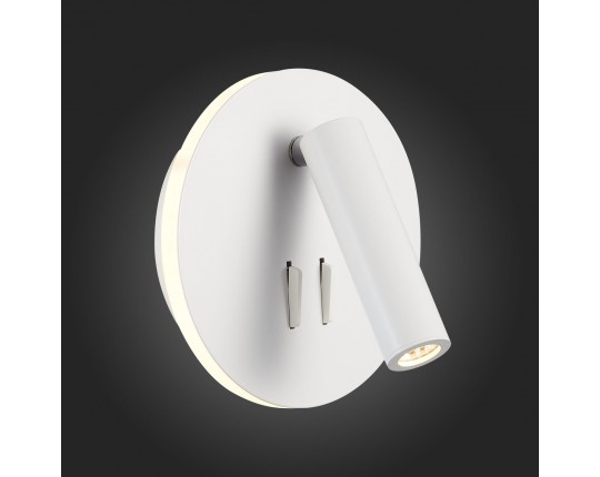 SL1586.513.01 Светильник настенный Белый LED 1*8W 3000K 624Lm Ra>80 24° IP20 L-xW155xH155 170-240V