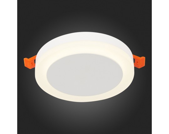 ST104.542.06 Светильник встраиваемый Белый LED 1*6W 4000K 468Lm Ra>80 120° IP20 D110xH20 170-240V