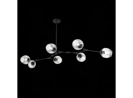 SLE154843-07 Светильник подвесной Черный/Дымчатый E27 7*40W