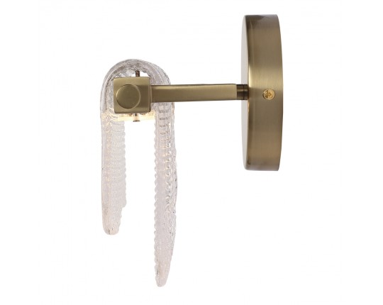 SL6021.201.06 Светильник настенный ST-Luce золотистый/прозрачный LED 1*6W 3000K