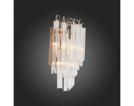 SL386.201.03 Бра ST-Luce Золотистый/Золотистый, Прозрачный G9 3*5W