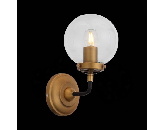 SL234.401.01 Бра ST-Luce Черный, Золото/Прозрачный E27 1*40W