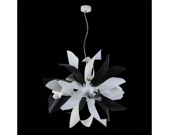 SL453.453.06E Люстра подвесная ST-Luce Черный, Белый/Черный, Белый E14 6*40W