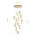 SL6506.203.12 Светильник подвесной ST-Luce Золотистый/Золотистый, Прозрачный LED 12*9W 3000K