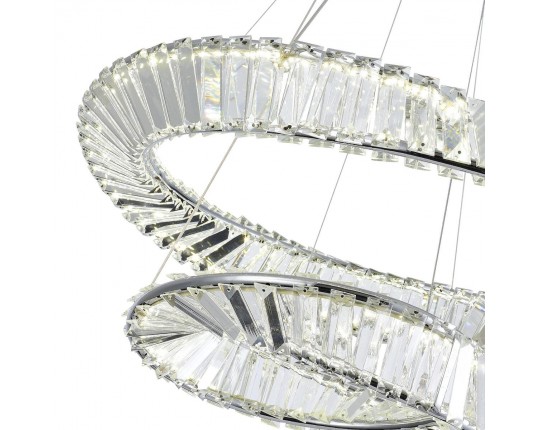 SL6204.101.02 Светильник подвесной ST-Luce Хром/Прозрачный LED 1*52W 4000K