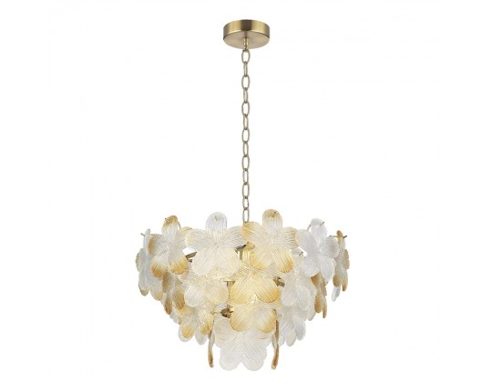 SL6240.203.06 Светильник подвесной ST-Luce золотистый/Прозрачный, янтарный E14 6*60W