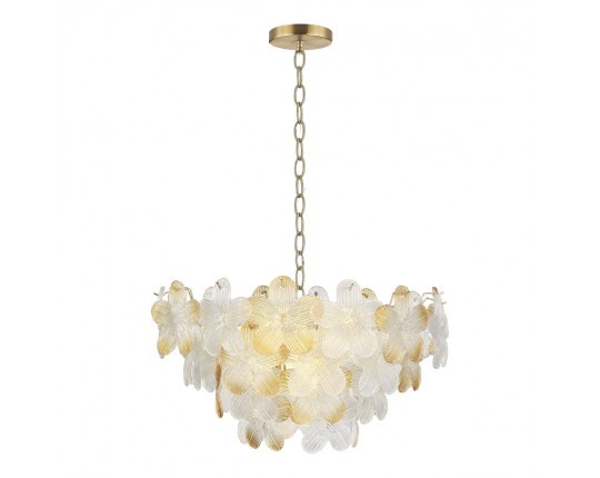 SL6240.203.12 Светильник подвесной ST-Luce золотистый/Прозрачный, янтарный E14 12*60W