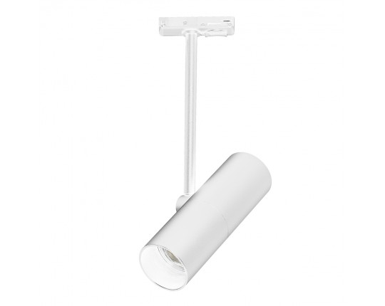 ST381.506.01 Св-к трек. Белый GU10 1*50W IP20 DxH- 220V Без ламп
