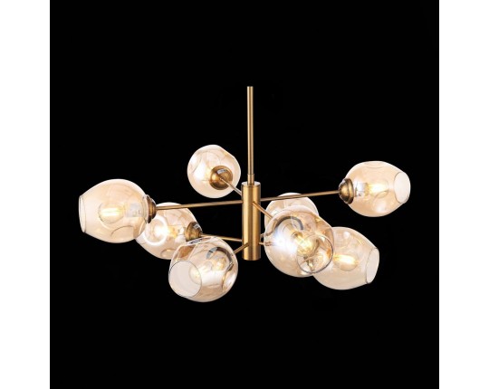 SL1500.203.08 Светильник подвесной ST-Luce Золотистый/Янтарный E14 8*40W