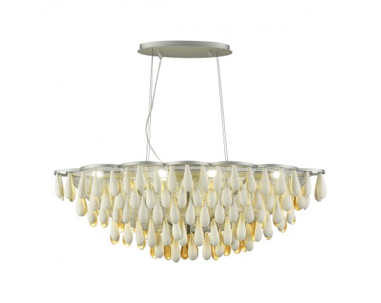 SL1517.103.08 Светильник подвесной ST-Luce Серебристый/Белый, Золотистый E14 8*40W