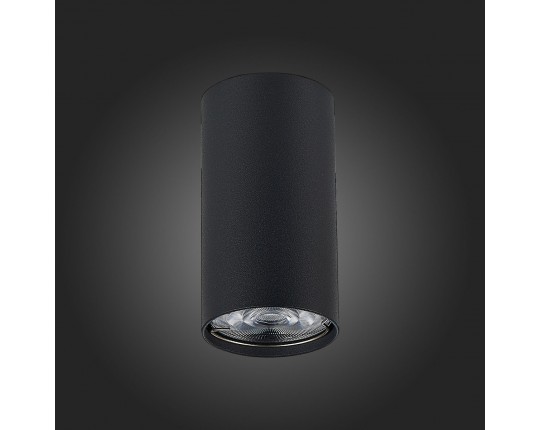 ST110.407.01 Светильник потолочный Черный GU10 1*50W  D54xH100 220V Без ламп