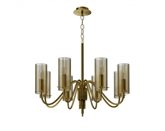 SL2005.303.08 Светильник подвесной ST-Luce латунь/коньячный E14 8*40W