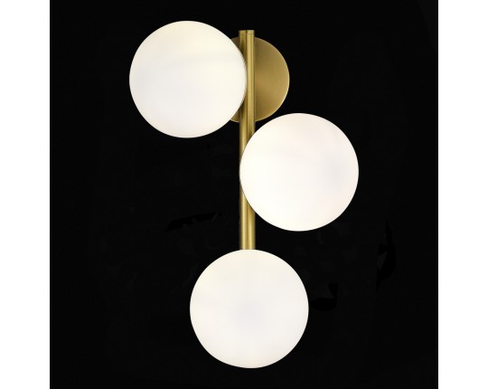 SLE1191-201-03 Светильник настенный Золотистый/Белый E27 3*60W