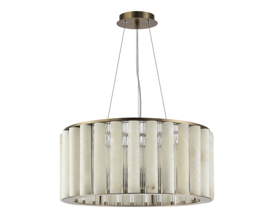 SL1516.303.08 Светильник подвесной ST-Luce Бронза, Прозрачный/Белый алебастр E14 8*40W