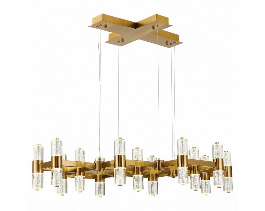 SL6007.203.26 Люстра подвесная ST-Luce Латунь/Прозрачный LED 26*2,5W 4000K