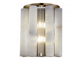 SL1516.301.02 Светильник настенный ST-Luce Бронза, Прозрачный/Белый алебастр G9 2*5W