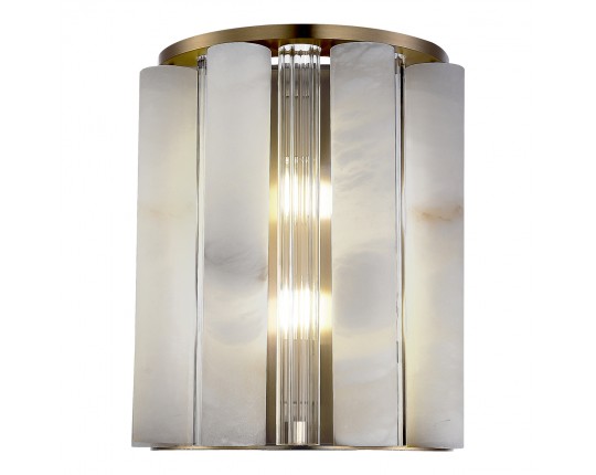 SL1516.301.02 Светильник настенный ST-Luce Бронза, Прозрачный/Белый алебастр G9 2*5W